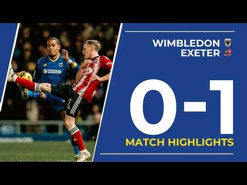 Match Highlights: AFC Wimbledon 0-1 Exeter City | EFL League One 🟡🔵