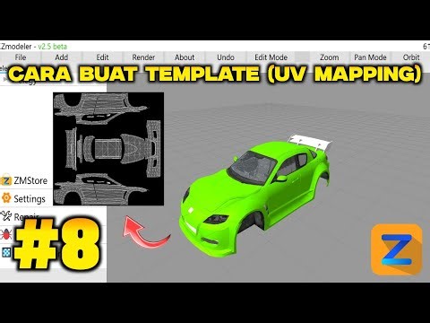 TUTORIAL ZMODELER ANDROID PART 8 - Cara Buat Template Livery