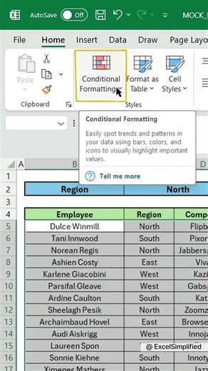 How to Use Conditional Formatting in Excel | Highlight Data Instantly #excel #exceltips