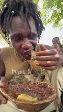 Incredible Hadzabe bushmen prepare new food in the bush for the first time to try 😍