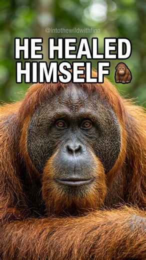 This Orangutan Healed Himself Using a Jungle Leaf 🦧🍃