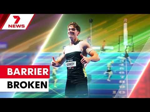 Lachlan Kennedy sets astonishing record on home soil | 7NEWS