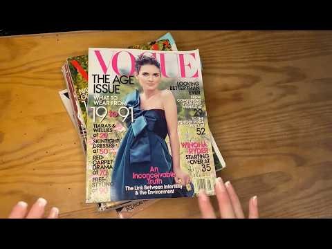 ASMR | Magazine Flip-Through with Whisper | Vogue August 2007