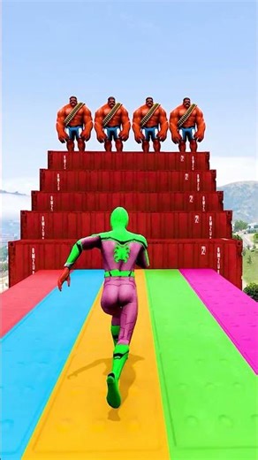 GTA 5 Epic Water Ragdolls | Spider-Man Jumps / Fails ep.19183 #shorts