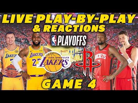 Los Angeles Lakers vs Houston Rockets Game 4 | Live Play-By-Play & Reactions