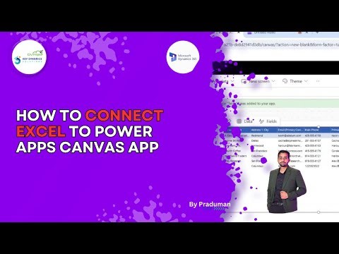 How to Connect Excel to Power Apps Canvas App | Dynamics 365 CE Excel Integration (Beginner to Pro)