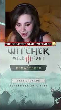 The GREATEST GAME EVER MADE is getting a Remaster 😭 The Witcher 3