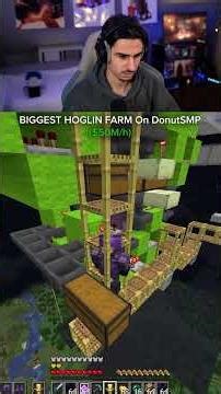 BIGGEST Hoglin Farm on Donut SMP...