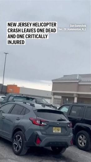 New Jersey helicopter crash leaves one dead and one critically injured