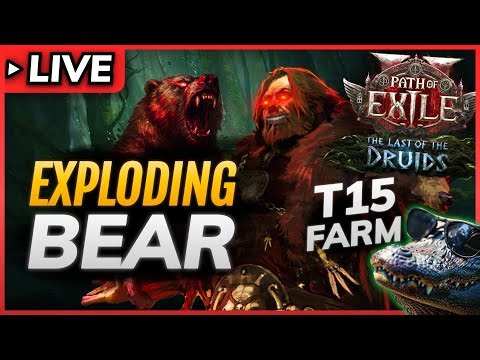 POE 2 0.4🔴Farm with EXPLODING 128%MS BEAR - DRUID Build for Shaman 🔴Path of Exile 2