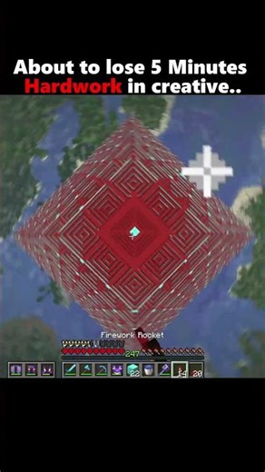 About To Lose 5 Minutes Hardwork In Creative Mode.. #minecraft