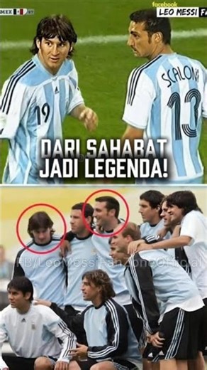 Messi & Scaloni: From Teammates to Eternal Argentine Legends 🏆🐐#messi #argentina #worldcup