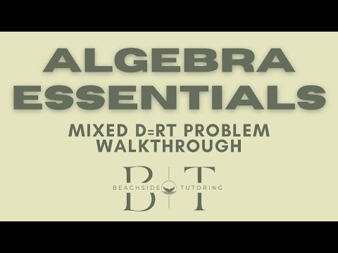 Solving a d = rt Word Problem — Step-by-Step Walkthrough