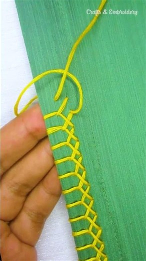Beautiful Border Lace Embroidery in Minutes 💫 Part-2 #tutorial #latest #diy