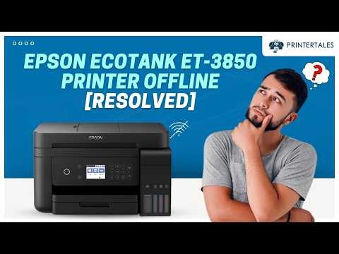 Resolve Epson EcoTank ET-3850 Printer offline problem | Printer Tales