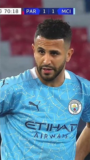 Riyad Mahrez Outsmarted the Whole PSG Defense! 🧠🔥 #shorts