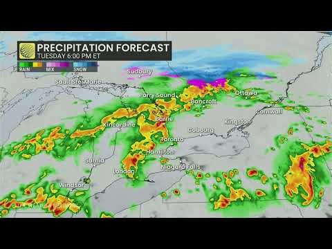 Severe Storms Sweep Through Ontario, Rounds of Ice, Snow and Rain to Come | #forecast