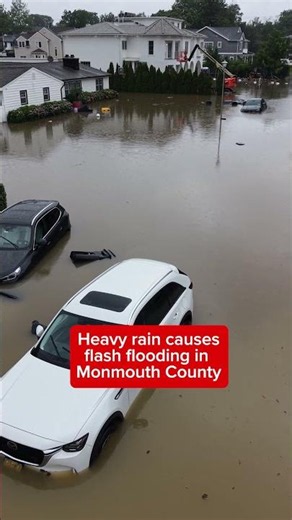 Heavy rain triggers flooding in N.J.