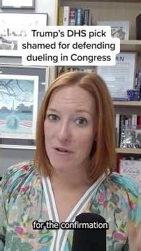 Trump’s DHS pick shamed for defending dueling in Congress