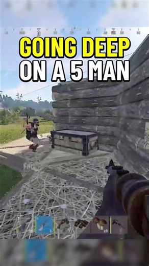 Going FULL DEEP on a 5-MAN 😳😈 #shorts #coconutb #rust