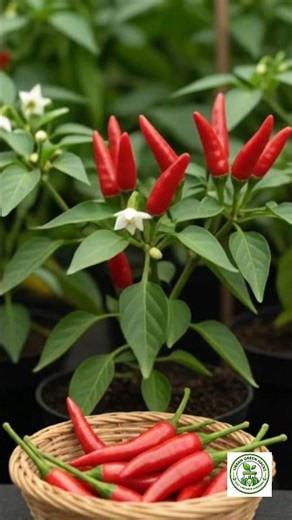 Easy Way to Grow Hot Red Peppers Fast in Containers #organicgardening #indoorplants #gardeningtips