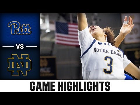 Pitt vs. Notre Dame Game Highlights | 2025-26 ACC Women's Basketball
