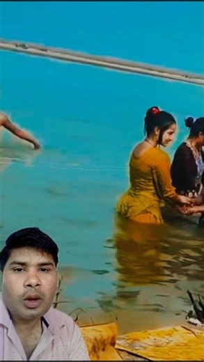 Open Bath Dev Ghat Ganga Snan | Sacred River Bath Experience 🌊 #ganga #gangariver #shortvideo