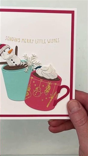 Simple Foiled & Die cut cards | Spellbinders Mugs & Kisses collection