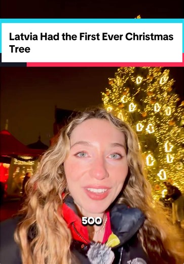 Do you think this counts as the first Christmas tree? 🎄 🔥 I’m visiting Latvia with @Latvia Travel 🎄 Did you know the first ever Christmas tree was right here in Riga, Latvia, over 500 years ago? In 1510, merchants decorated a tree, danced around it… and then burned it! 🔥 It wasn’t about Christmas as we know it — this was a medieval pagan winter celebration. This is the earliest written record of a decorated tree, so Riga claims the title of the birthplace of Christmas trees. #Riga #Christmas