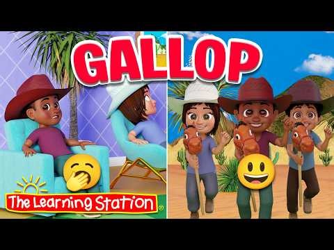 Gallop ♫ Physical Education ♫ Exercise For Kids ♫ Brain Break Songs by The Learning Station