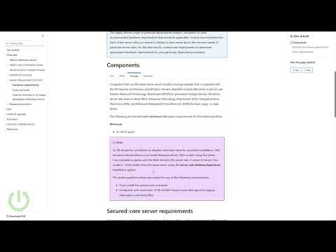 MICROSOFT Windows Server 2025 – Hardware Requirements