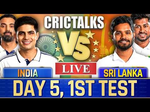 🔴 Live: IND vs SL, Day 5, 1st Test, Cricket Live Match Today Scores, Commentary, 1st Session