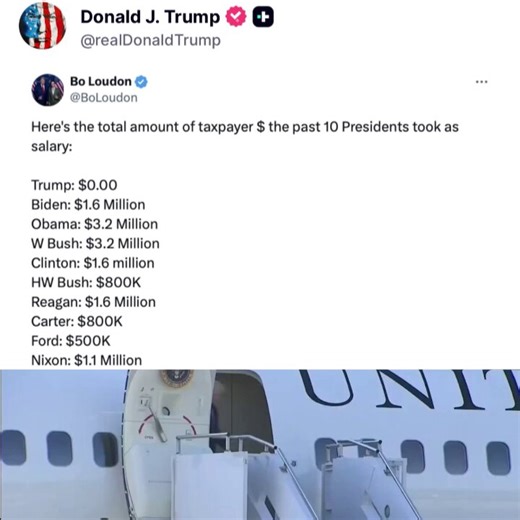 A single golf trip at his own resort (that he does every week) earns him *twice* as much as Bidens entire 4 year salary. Every. Single. Week.