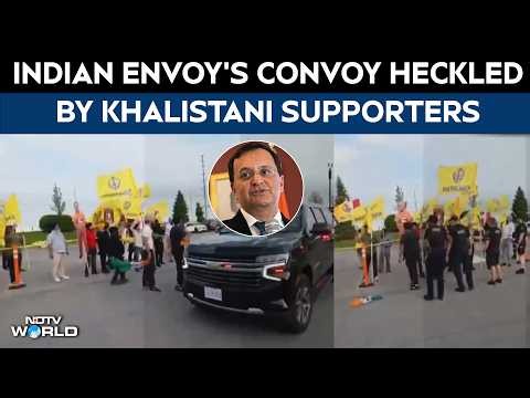 Khalistani Supporters Attempt to Stop Indian Diplomat's Convoy In Canada