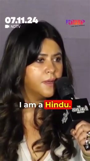 Krisp India on Instagram: "I am a Hindu... #ektakapoor #altbalaji #producer #director #krispindia"