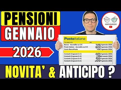 PENSIONI GENNAIO 2026 NOVITà e PAGAMENTI INPS ➜ ASSEGNO 260€ INVALIDI AUMENTO NETTI IRPEF QUANDO
