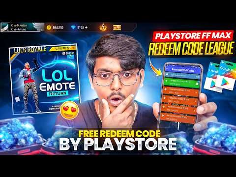 FREE REDEEM CODES BY PLAYSTORE🔥!! LOL EMOTE RETURN ON 20 JULY !! LEAKS AND UPDATES OF FF