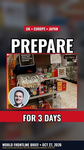 Europe Is Quietly Telling Citizens to PREPARE — Here's What They Want You to Stockpile #shorts