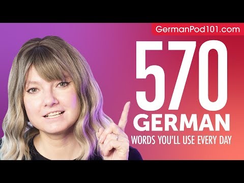 570 German Words You'll Use Every Day - Basic Vocabulary #97