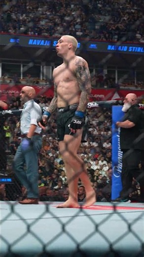 Cage Side View Of Sterlings KO 💥 #ufcbelgrade