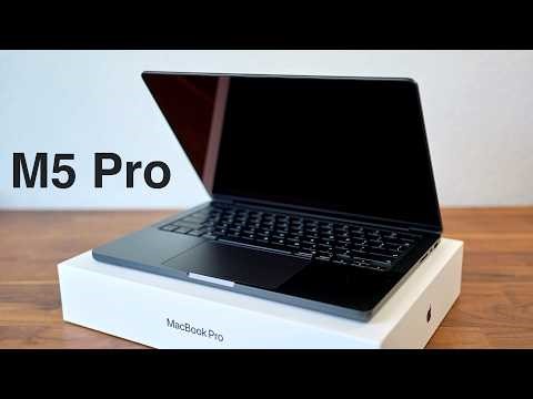 MacBook Pro Space Black M5 Pro Chip Unboxing