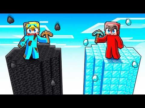 POOR vs RICH: ORE TOWER Battle! (Minecraft)