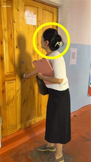 Unbelievable. Teacher tries to enter, but students block the classroom door. 😟 #shortsvideo