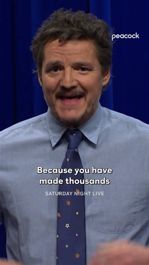Pedro Pascal Fan Cam #SaturdayNightLive #PedroPascal #SNL #Shorts