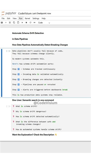 Automate Schema Drift Detection in Data Pipelines ⚠️ #DataEngineering #Automation #Analytics