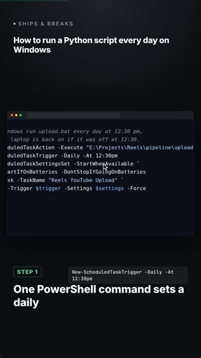 How to run a Python script every day on Windows (Task Scheduler, free)