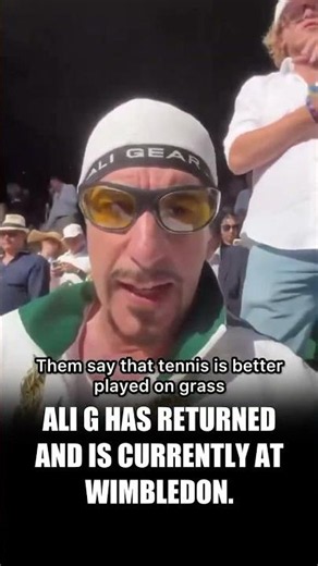 Ali G Is Back and Wimbledon Wasn't Ready for Him 😂🔥#alig
