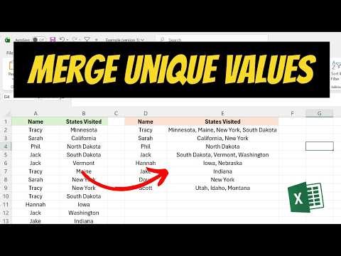 How to Merge Duplicate Rows in Excel & Combine Values into One Cell