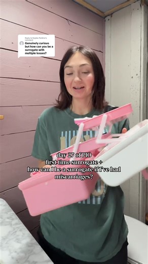 Replying to @Kaylee Perkins a hard topic but important one🤍 My miscarriages were due to low progesterone, something that’s supplemented in surrogacy. The clinic also ran extra bloodwork to make sure I wasn’t predisposed to miscarriage, and the fertility doctor wasn’t concerned. He explained to me that most miscarriages happen because the embryo isn’t compatible with life, not because of something the surrogate or mother did or didn’t do. Every body is different. These conversations matter and i