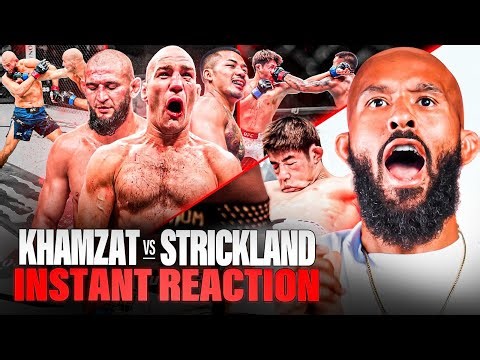 "KHAMZAT NO!" | UFC 328 KHAMZAT vs STRICKLAND + VAN INSTANT REACTION!